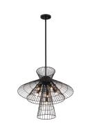 Six Light Chandelier by Z-Lite - Alito Collection, Matte Black Finish - 6015-6MB