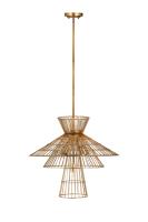 Six Light Chandelier by Z-Lite - Alito Collection, Rubbed Brass Finish - 6015-6RB