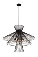 Eight Light Chandelier by Z-Lite - Alito Collection, Matte Black Finish - 6015-8MB