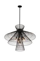 Eight Light Chandelier by Z-Lite - Alito Collection, Matte Black Finish - 6015-8MB