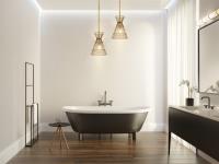 One Light Pendant by Z-Lite - Alito Collection, Rubbed Brass Finish - 6015MP-RB