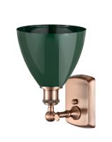 One Light Wall Sconce by Innovations - Ballston Collection, Antique Copper Finish - 516-1W-AC-MBD-75-GR
