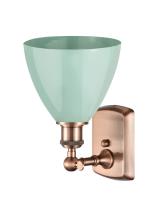One Light Wall Sconce by Innovations - Ballston Collection, Antique Copper Finish - 516-1W-AC-MBD-75-SF