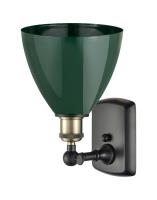 One Light Wall Sconce by Innovations - Ballston Collection, Black Antique Brass Finish - 516-1W-BAB-MBD-75-GR