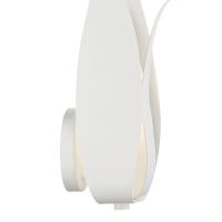 One Light Wall Sconce by Crystorama - Broche Collection, Matte White Finish - 511-MT