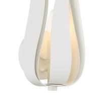 One Light Wall Sconce by Crystorama - Broche Collection, Matte White Finish - 511-MT