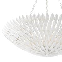 Eight Light Chandelier by Crystorama - Broche Collection, Matte White Finish - 519-MT