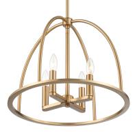Four Light Chandelier by Crystorama - Abbott Collection, Vibrant Gold Finish - ABB-3004-VG