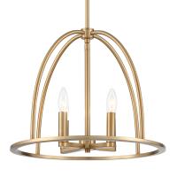 Four Light Chandelier by Crystorama - Abbott Collection, Vibrant Gold Finish - ABB-3004-VG