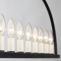 Eight Light Chandelier by Crystorama - Abbott Collection, Black Finish - ABB-3007-BK