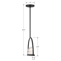 Eight Light Chandelier by Crystorama - Abbott Collection, Black Finish - ABB-3007-BK