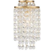 One Light Chandelier by Crystorama - Gabrielle Collection, Antique Gold Finish - GAB-B7301-GA