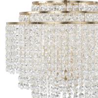 Six Light Chandelier by Crystorama - Gabrielle Collection, Antique Gold Finish - GAB-B7305-GA