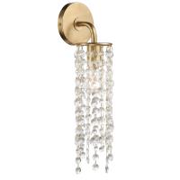 One Light Wall Sconce by Crystorama - Gabrielle Collection, Antique Gold Finish - GAB-B7311-GA