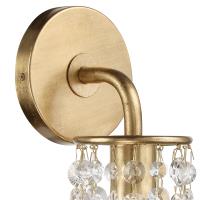 One Light Wall Sconce by Crystorama - Gabrielle Collection, Antique Gold Finish - GAB-B7311-GA