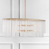Eight Light Chandelier by Crystorama - Bleecker Collection, Antique Gold Finish - 398-GA