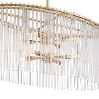 Eight Light Chandelier by Crystorama - Bleecker Collection, Antique Gold Finish - 398-GA