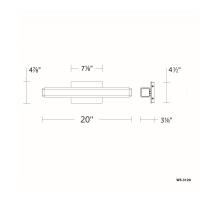 LED Bath Vanity by Modern Forms - Vogue Collection, Bronze Finish - WS-3120-35-BZ