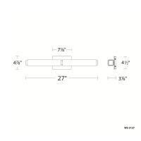 LED Bath Vanity by Modern Forms - Vogue Collection, Chrome Finish - WS-3127-35-CH