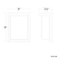 LED Outdoor Wall Sconce by Modern Forms - Ledge Collection, Bronze Finish - WS-W1408-35-BZ