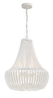 Six Light Chandelier by Crystorama - Rylee Collection, Matte White Finish - 608-MT