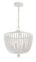 Four Light Chandelier by Crystorama - Rylee Collection, Matte White Finish - 604-MT