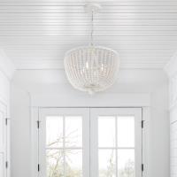 Four Light Chandelier by Crystorama - Rylee Collection, Matte White Finish - 604-MT