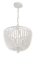 Four Light Chandelier by Crystorama - Rylee Collection, Matte White Finish - 604-MT