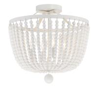 Four Light Semi Flush Mount by Crystorama - Rylee Collection, Matte White Finish - 604-MT_CEILING