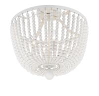 Four Light Semi Flush Mount by Crystorama - Rylee Collection, Matte White Finish - 604-MT_CEILING