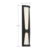 Two Light Wall Sconce by Crystorama - Royston Collection, Black Finish - ROY-802-BK
