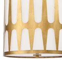Four Light Pendant by Crystorama - Royston Collection, Antique Gold Finish - ROY-805-GA