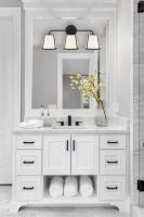 Three Light Bath by Crystorama - Fulton Collection, Black Finish - FUL-913-BK