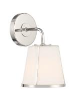 One Light Wall Sconce by Crystorama - Fulton Collection, Polished Nickel Finish - FUL-911-PN
