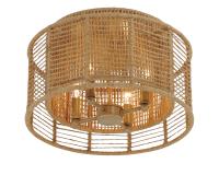 Four Light Flush Mount by Crystorama - Jayna Collection, Burnished Silver Finish - JAY-A5000-BS