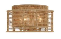 Four Light Flush Mount by Crystorama - Jayna Collection, Burnished Silver Finish - JAY-A5000-BS