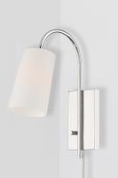 One Light Wall Sconce by Crystorama - Alexa Collection, Polished Nickel Finish - ALX-4501-PN