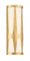 Two Light Wall Sconce by Crystorama - Royston Collection, Antique Gold Finish - ROY-802-GA