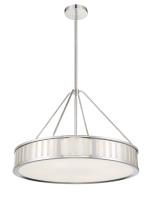 Six Light Pendant by Crystorama - Kendal Collection, Polished Nickel Finish - KEN-8306-PN