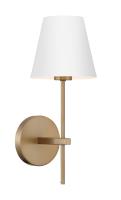 One Light Wall Sconce by Crystorama - Xavier Collection, Vibrant Gold Finish - XAV-B8321-VG