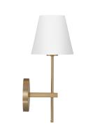 One Light Wall Sconce by Crystorama - Xavier Collection, Vibrant Gold Finish - XAV-B8321-VG