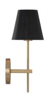 One Light Wall Sconce by Crystorama - Xavier Collection, Vibrant Gold Finish - XAV-B8321-VG