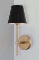 One Light Wall Sconce by Crystorama - Xavier Collection, Vibrant Gold Finish - XAV-B8321-VG