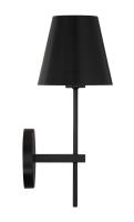 One Light Wall Sconce by Crystorama - Xavier Collection, Matte Black Finish - XAV-B8321-MK