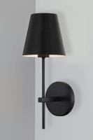 One Light Wall Sconce by Crystorama - Xavier Collection, Matte Black Finish - XAV-B8321-MK