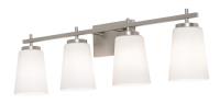Four Light Vanity by AFX Lighting - Joanna Collection, Satin Nickel Finish - JNNV3309MBSN