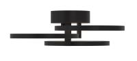 LED Flush Mount by AFX Lighting - Orion Collection, Black Finish - ORIF16L30D1BK