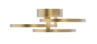 LED Flush Mount by AFX Lighting - Orion Collection, Satin Brass Finish - ORIF16L30D1SB