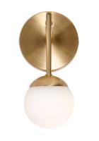 LED Wall Sconce by AFX Lighting - Pearl Collection, Satin Brass Finish - PRLS0409L30D1SB