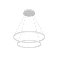LED Chandelier by Kuzco Lighting - Cerchio Collection, White Finish - CH87232-WH